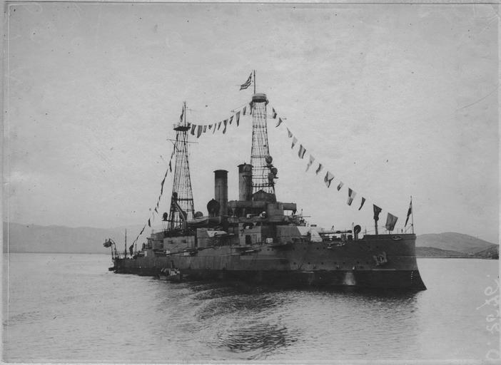 Louis-Emmanuel Mas (opérateur S), Dans le port du Pirée pendant le blocus (13-20 janvier 1917). En rade du Pirée