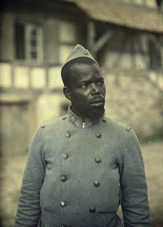 Paul Castelnau (1880-1944), opérateur CA de l'armée française, Sar Amadou, Wolof classe 1900, du Septième régiment, Ballersdorf (Haut-Rhin), 1917