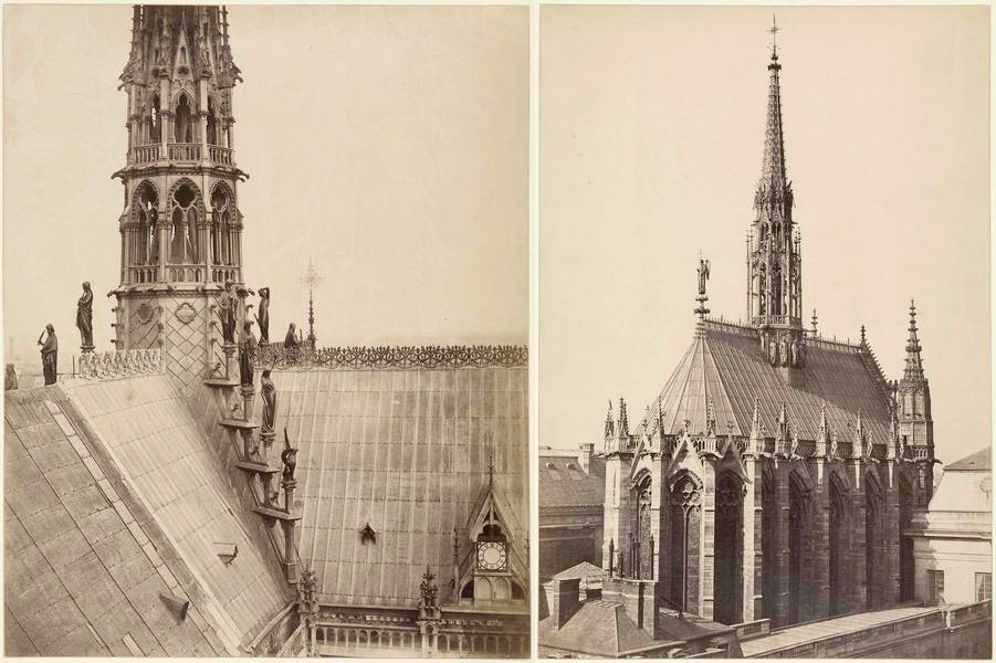 Les flèches de Notre Dame de Paris et de la Sainte Chapelle