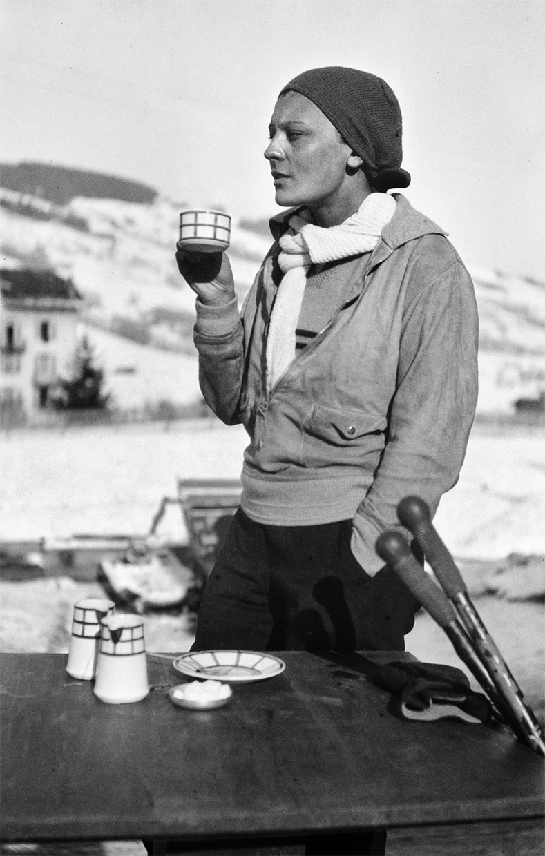 J. H. Lartigue, Geneviève Dorlane, Mont d’Arbois, Megève, janvier 1930