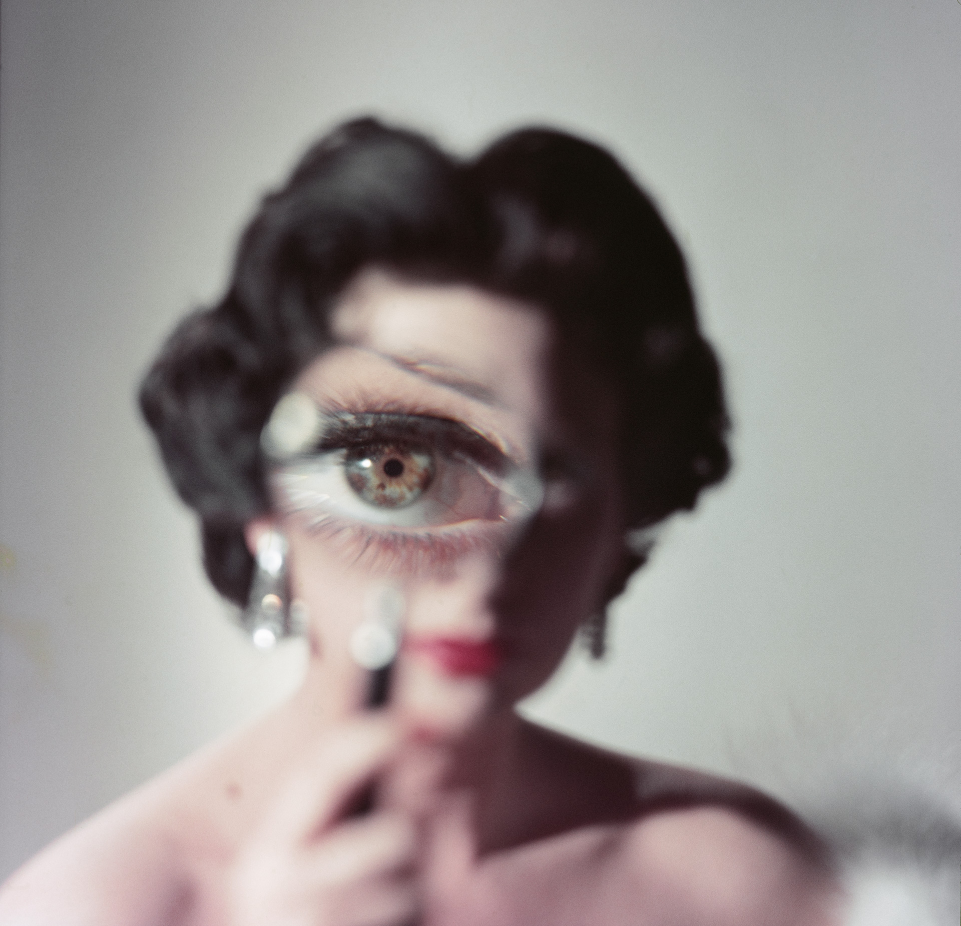 Sam Lévin, Martine Carol, positif couleur transparent, 6 × 6 cm