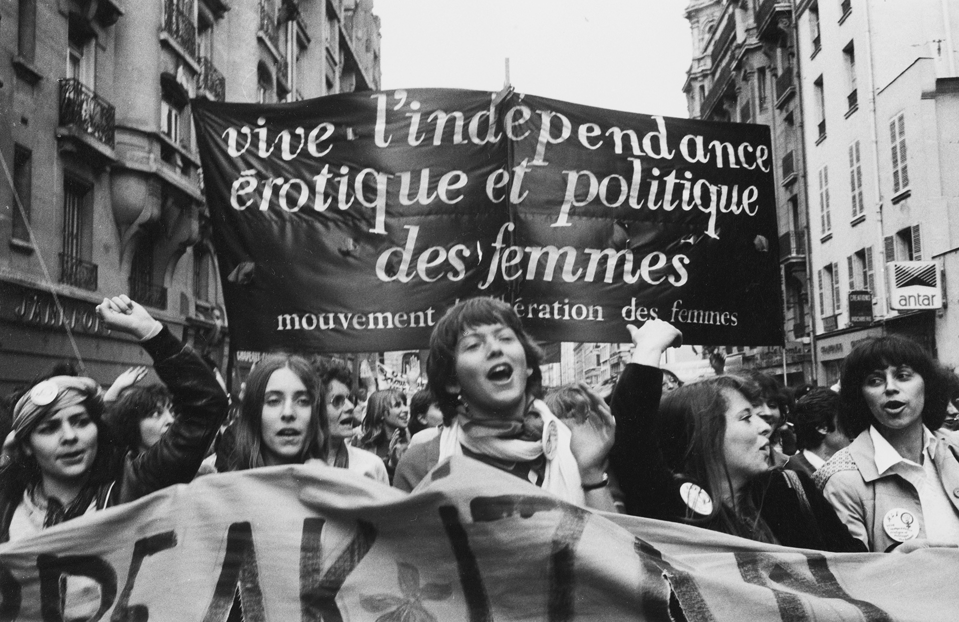 Jean Pottier, Manifestation féministe organisée par le Mouvement de libération de la femme, 1980.