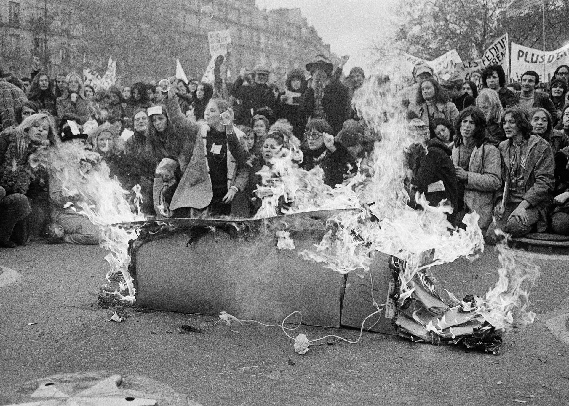 Dany Gander-Gosse, Manifestation féministe organisée par le Mouvement de libération de la femme, 1971