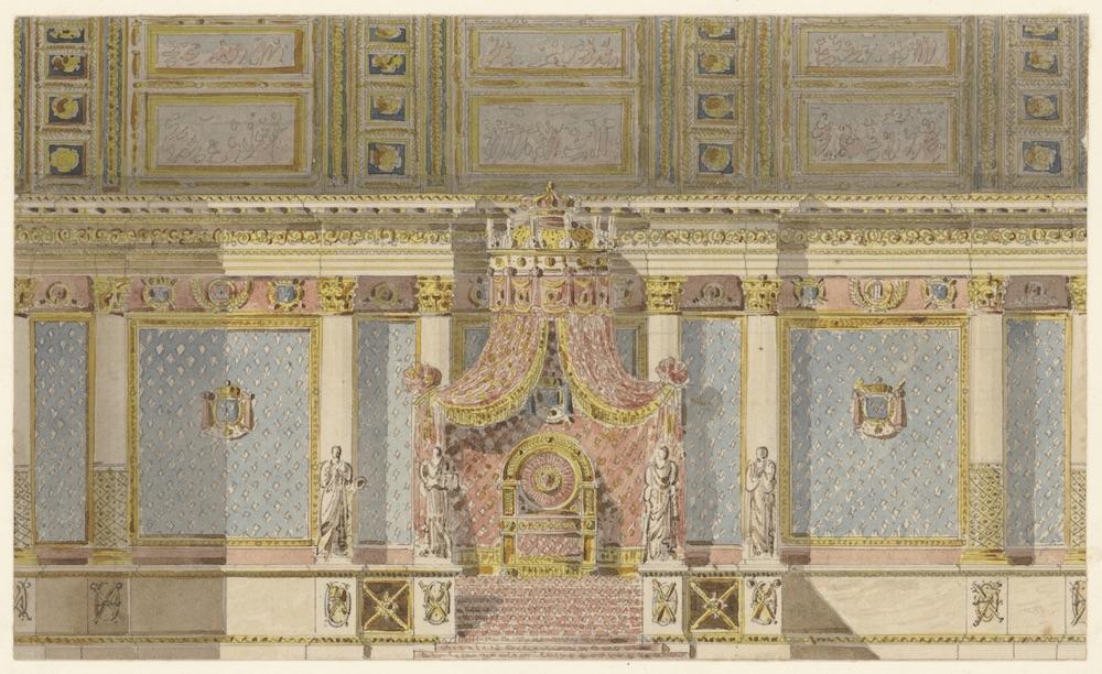 J. I. Hittorff et J. F. J. Lecointe, Carnet de dessins : Fêtes de la Restauration, couverture