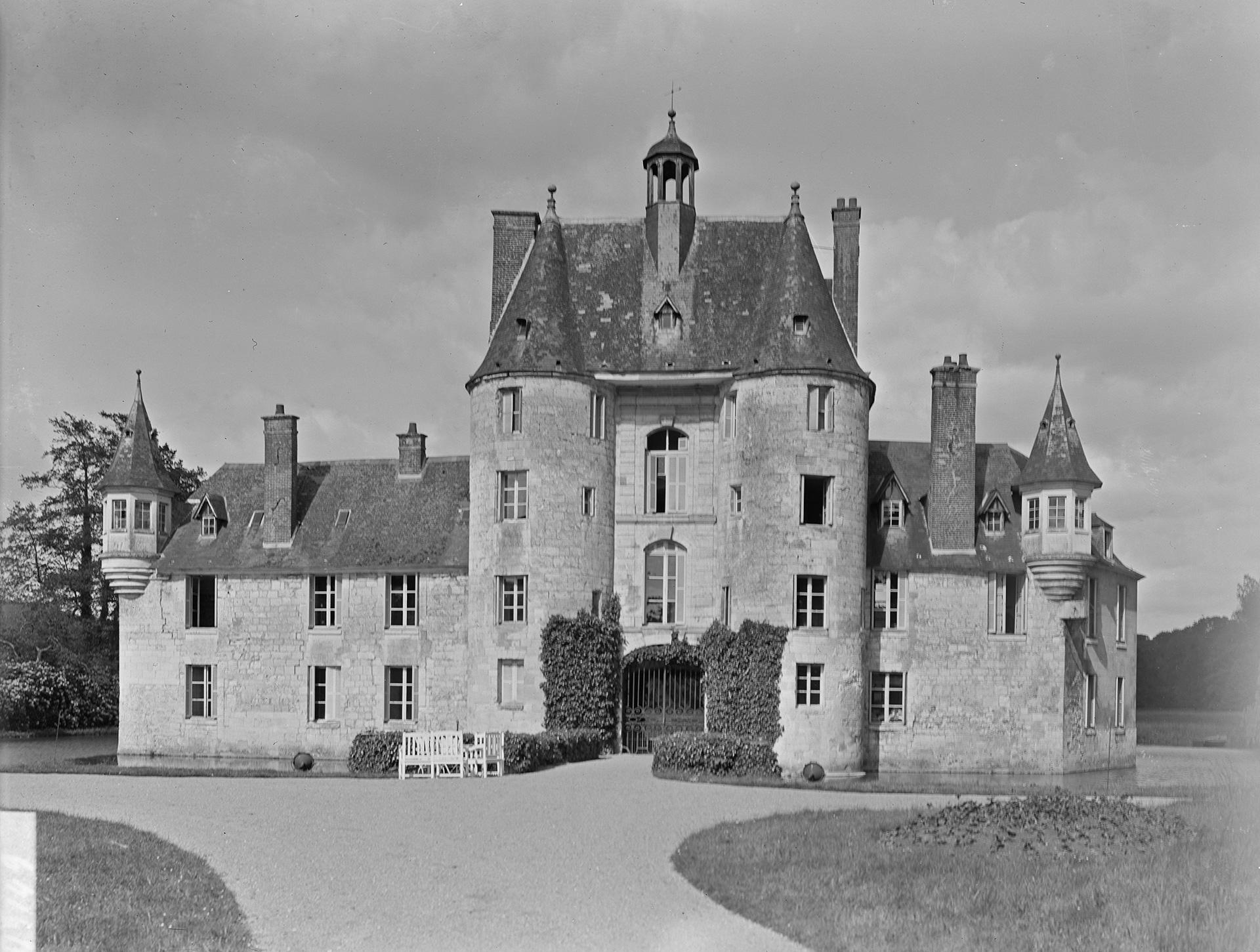 Gabriel, Bretocq, Façade sur cour, Eure, Normandie