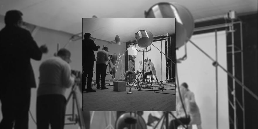 Lucienne Chevert, Une séance de portrait avec le photographe Sam lévin, 1945-1960