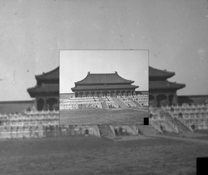 Vue d'ensemble, cité impériale, Chine ; Municipalité autonome de Pékin ; Pékin, vers 1905