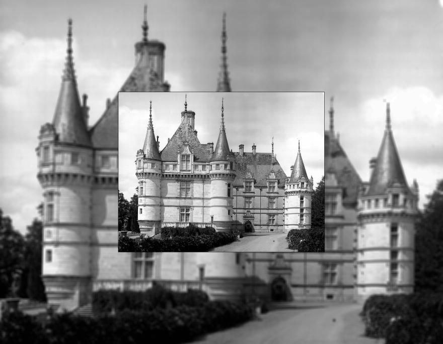 Eugène Lefèvre-Pontalis, Façade est, Azay-le-Rideau, 1930