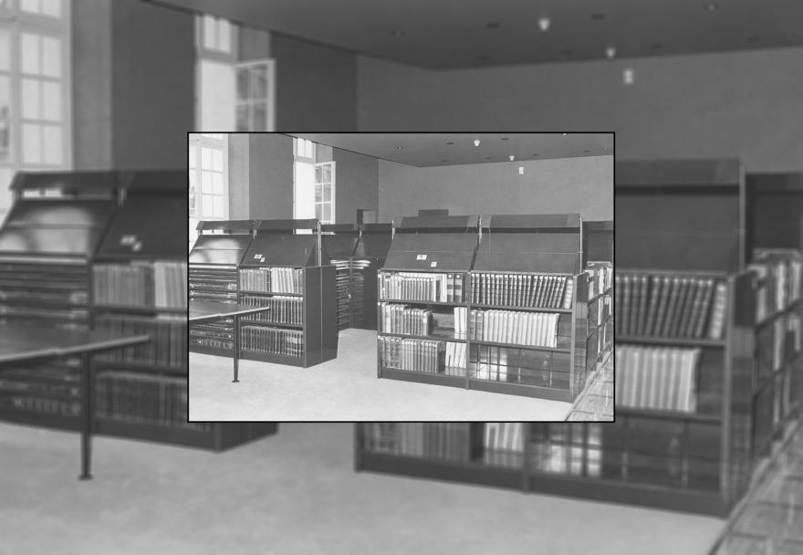 Salle de lecture, vue partielle, hôtel de Vigny, 1988