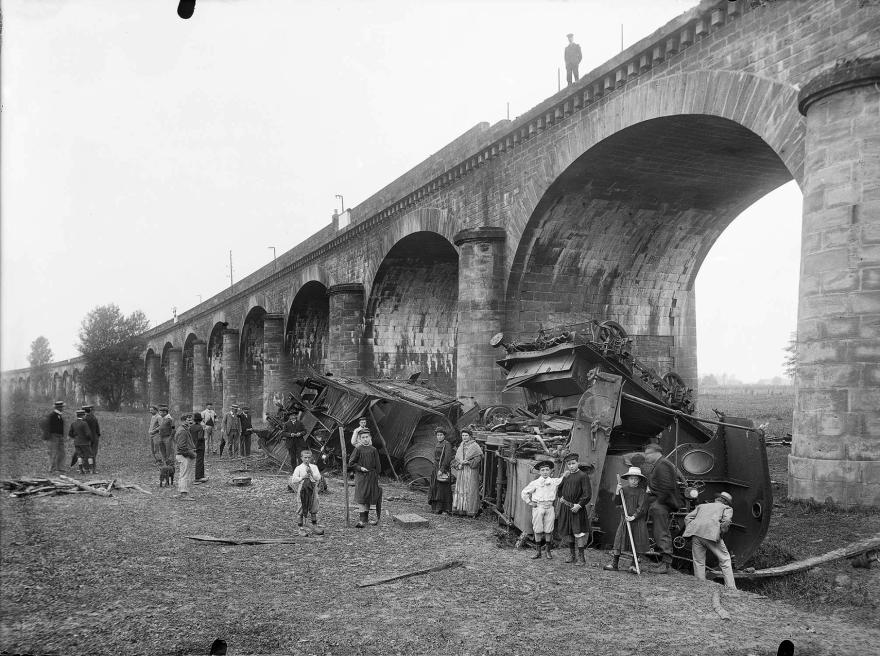 Auguste Brutails, L'accident de chemin de fer du 24 septembre 1905, 1905.09.24