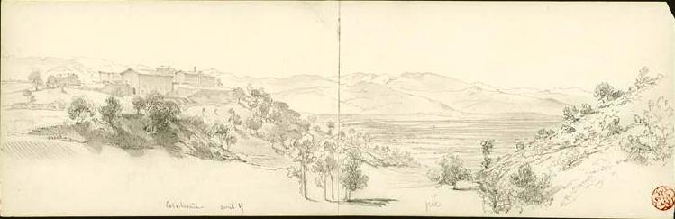 VIOLLET-LE-DUC, CASABIENDA, PLUME ET MINE DE PLOMB, 1865