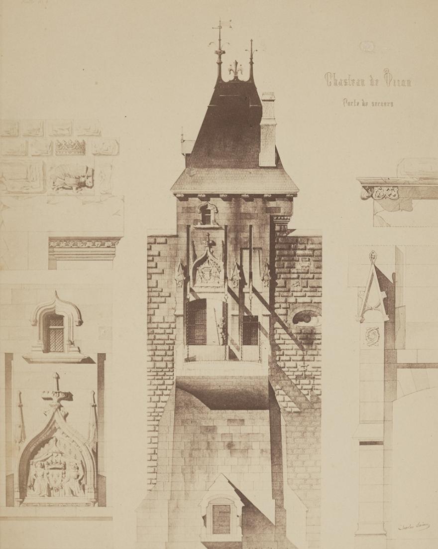 CHARLES SUISSE, CHÂTEAU DE DIJON, PORTE DE SECOURS (PROJET), VERS 1880