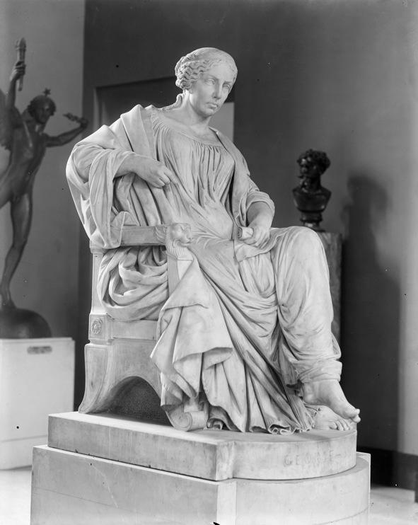 Louis Moreau, Statue de George Sand assise, Théâtre de la Comédie-Française, s.d.