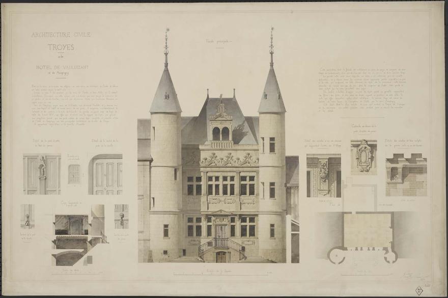 Pierre-Joseph Garrez, Hôtel de Vauluisant, Troyes, 1848