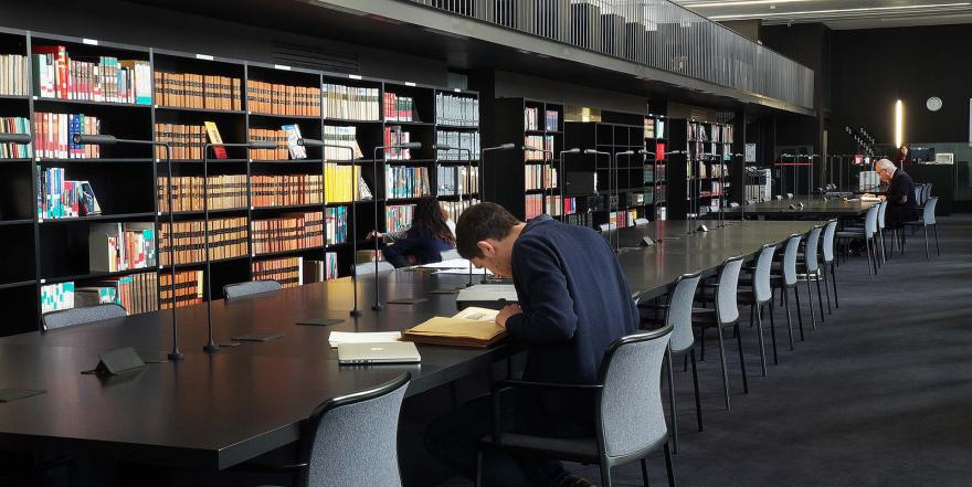 La salle de lecture de la MAP