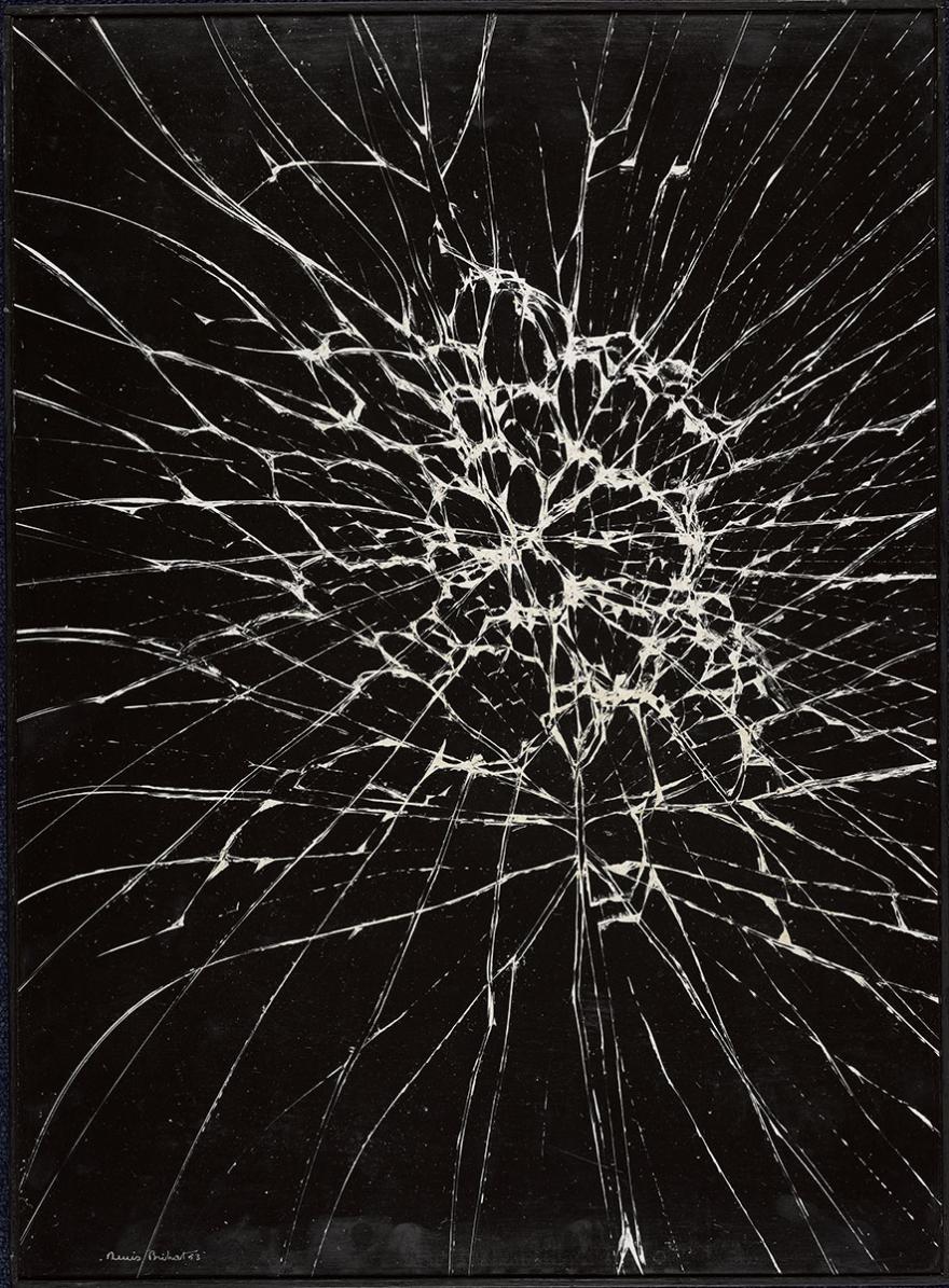 Denis Brihat, Vitre écrasée par une fesse II, 1963