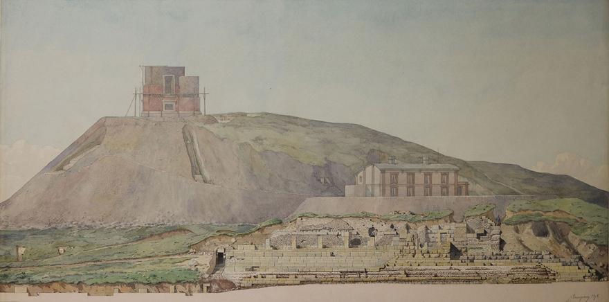 plan des fouilles du puy de dôme 