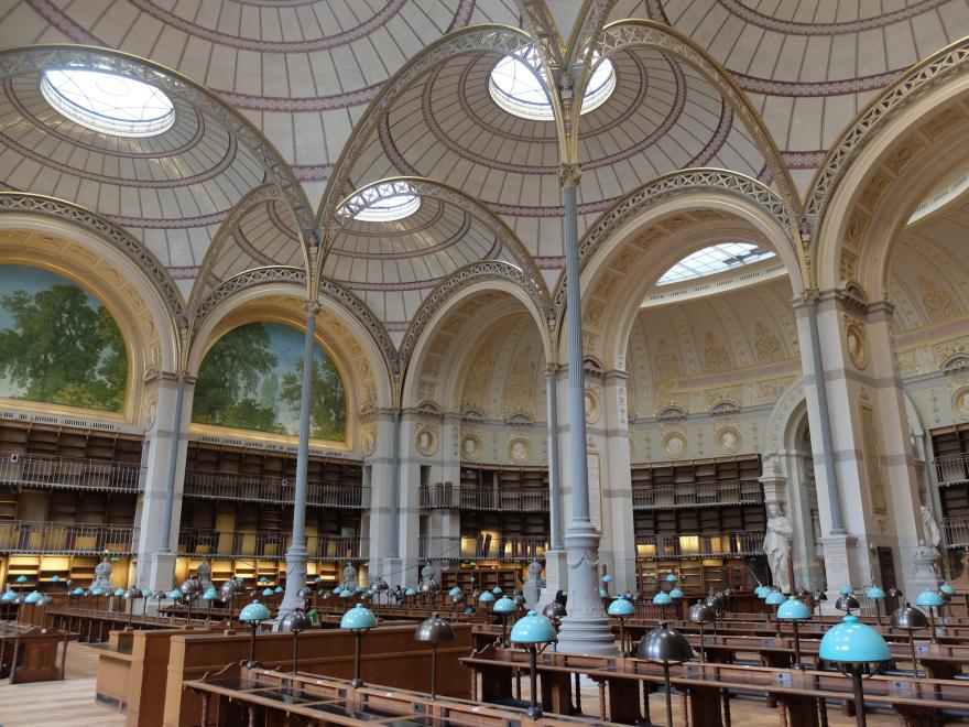 Christelle Inizan, Salle Labrouste, salle de lecture de la bibliothèque de l’INHA, Paris (2e), 2016 © Ministère de la Culture (France), MPP, diff. RMN-GP