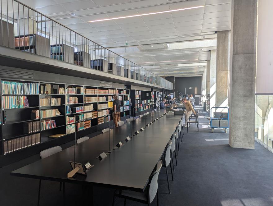 La salle de lecture de la MPP