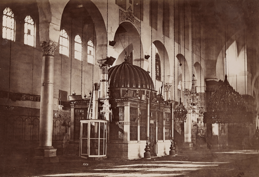 Félix Bonfils, Tombeau de saint Jean-Baptiste, Mosquée des Omeyyades, Damas (Syrie), vers 1880