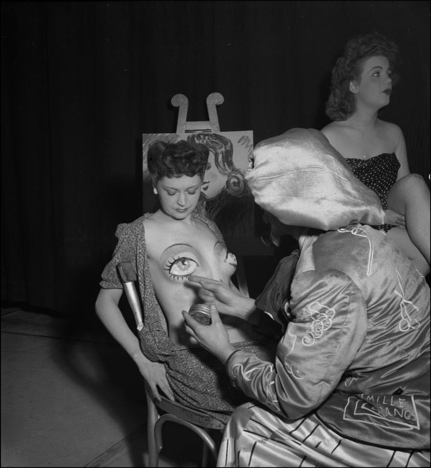 Roger Parry, Portrait de Choppy avec son modèle, Paris, (France), 1941