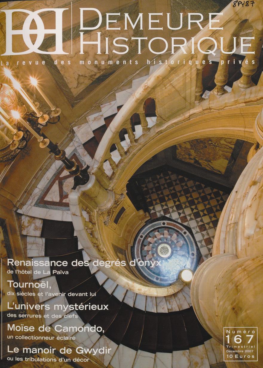 Couverture du magazine La Demeure historique, n° 167, décembre 2007 