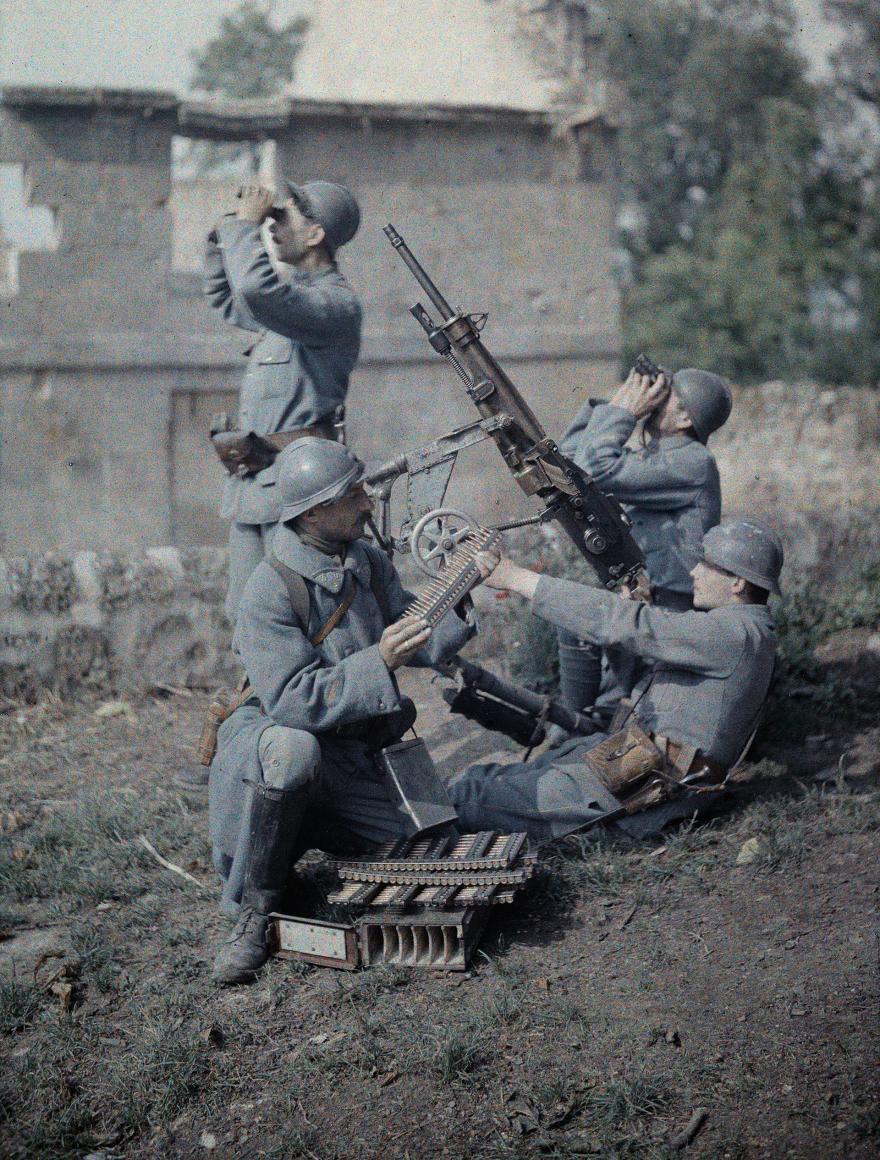 Fernand Cuville, Section des mitrailleurs, 1917 