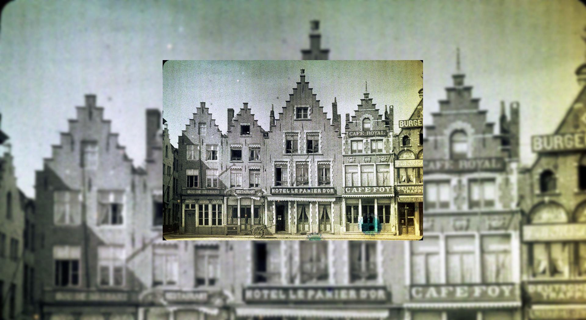 Place du marché, Bruges, Touring club de France