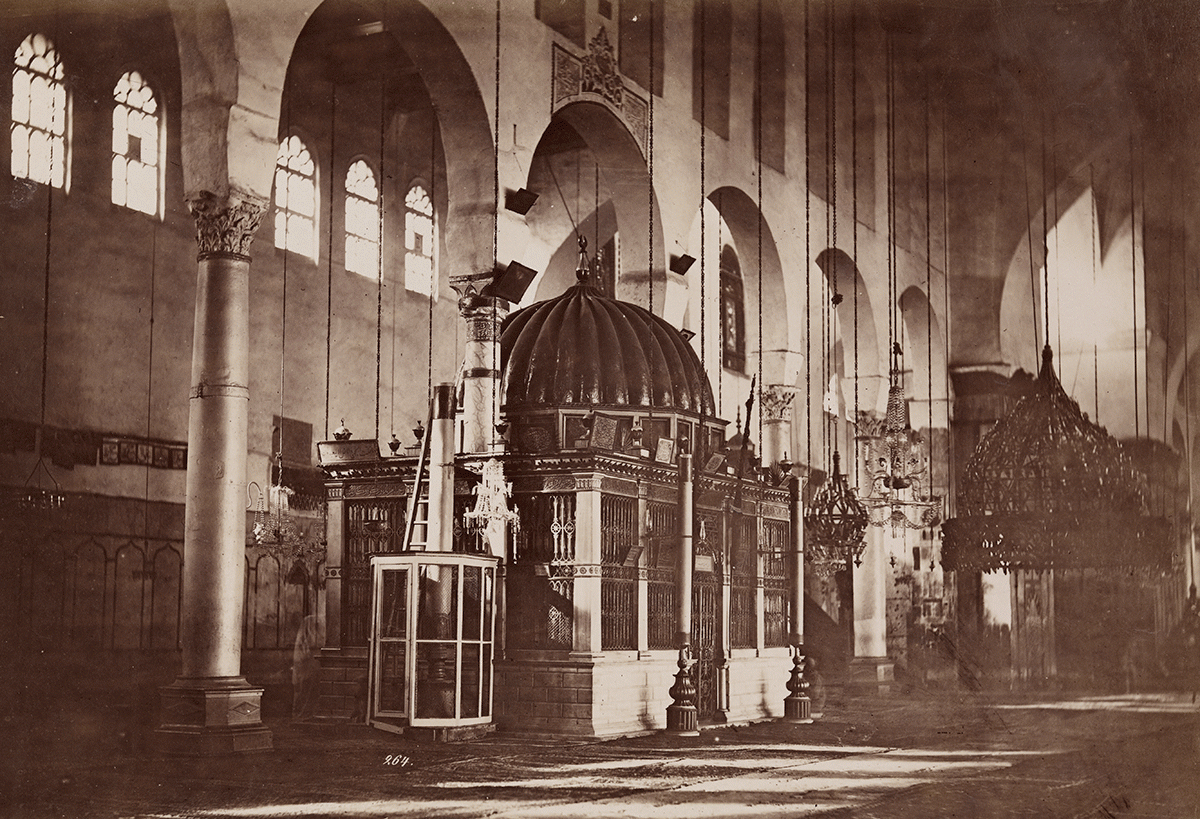 Félix Bonfils, Tombeau de saint Jean-Baptiste, Mosquée des Omeyyades, Damas (Syrie), vers 1880