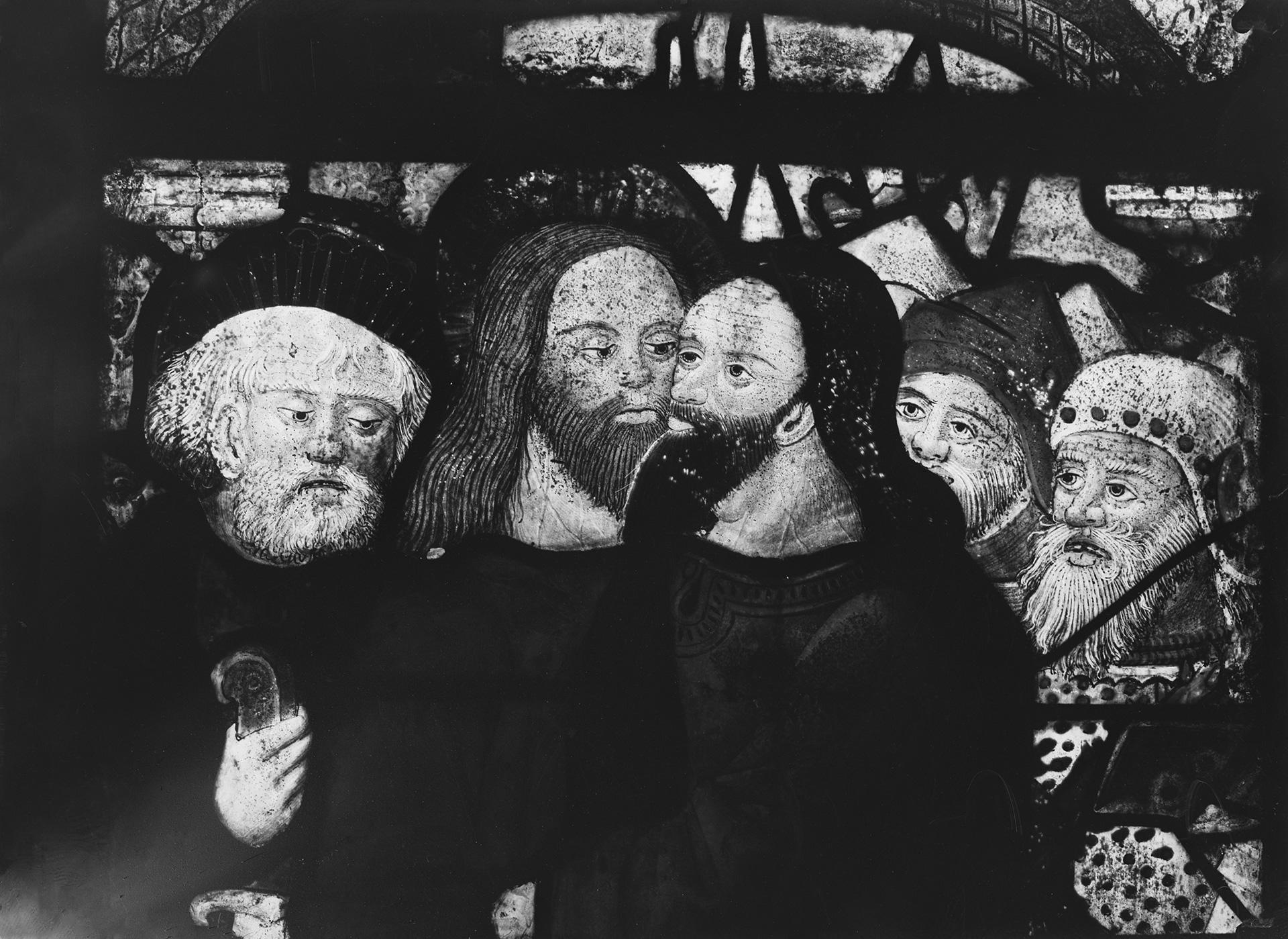 Fernand Guey, détail de la baie 0, église Saint-Conogan, Lanvénégen (Morbihan), 1921 