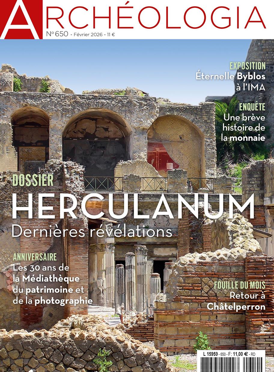 Couverture du magazine Archéologia, n° 650, février 2026